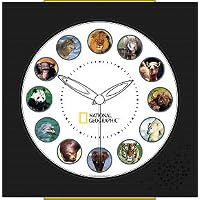 National Geographic Animal Wall Clock - Fun and Educational Wall Clock That Anounces Animal Sounds Every Hour!
