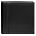 Pioneer 12 Inch by 12 Inch Snapload Fabric Cover with Ribbon Trim Memory Book, Black