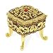 24k Gold-Plated, Swarovski Crystal Gold Enameled Footed Keepsake Box