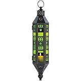 Gifts & Decor Emerald Green Serenity Hanging Candle Lantern Lamp