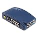 Computor Laptop PC MAC Monitor VGA to TV AV Composite RCA S-Video Converter Box Convertors Adaptors (Dark Blue)