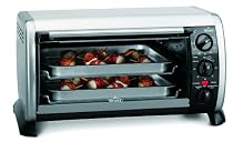 Rival CO606 Stainless-Steel 6-Slice Countertop Convection Toaster Oven with Broiler