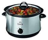 Rival 33511LD-C 5-Quart Crock-Pot Slow Cooker with Bonus Little Dipper, Stainless Steel