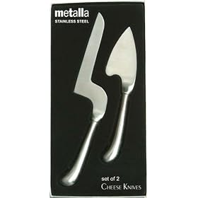 Prodyne Set of 2 Stainless Steel Cheese Knives (K-9-S) by Prodyne