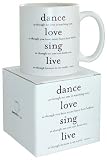 Quotable Dance, Love, Sing Mug