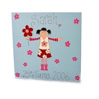 Personalised Flower Girl Canvas