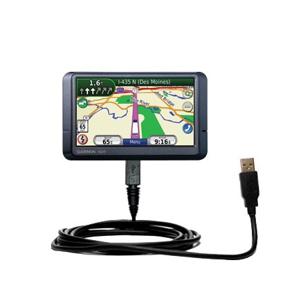 Classic Straight USB Cable for the Garmin Nuvi 465T with Power Hot Sync and Charge capabilities - uses Gomadic TipExchange Technology