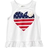 クレイジーエイト Crazy 8/ フラグハートタンク アイボリー トップス半袖Tシャツ 18～24ヶ月【並行輸入】