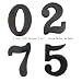 Tools & Hardware : BOLTON Solid Brass House Numbers 2inches Dark Oil Rubbed Bronze Available 0-9 Price Is For One Number Please Send Us An Email To Let Us Know What Numbers You Need