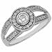 14K White Gold Pre Set Round Diamond Engagement Ring