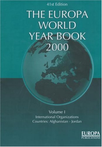 the europa world year book 2000 vol 1  2