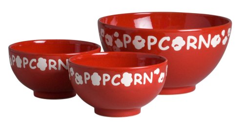 Waechtersbach Popcorn Bowls, Set of 3, Red Carpet