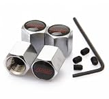 Black Subaru STI Anti-theft Chrome Car Wheel Tire Valve Stem Caps Reviews