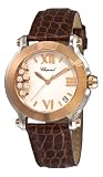 Chopard Women's 278492-9001 Happy Sport Round II Gold White Dial Watch