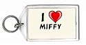 I Love miffy Keychain
