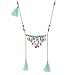 D Exceed Handcraft Multi Layered Colourful Beaded Charms Tassel Pendant Necklaces, 32