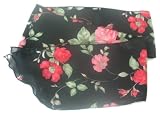 Sash Belt / Hair tie / Scarf Black, Pink, Red Floral