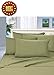 Celine Linen ® Wrinkle and Fade Resistant HIGHEST QUALITY 1800 Series Luxurious 4-Piece Bed Sheet Set, Deep Pocket up to 16 inch, Queen Sage/Green