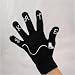 Sporting Goods : Black Skate Tracing Ice Skate Logo Gloves