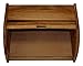 Mountain Woods Large Acacia Wooden Bamboo Bread Box | Storage Container Box with Rolltop Lid for Kitchen - 15.875