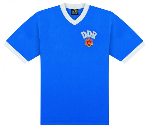 World of Football Retro Trikot “DDR 1974 blau” – M