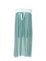 Strapless Shift Sheer  Dress