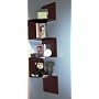 4D Concepts Hanging Corner Storage, Chocolate