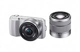 from Sony Sony NEXC3DS.CEH Compact Digital Camera System - Silver (16.2MP, With 18-55mm & 16mm F28 Wide Angle Lens) 3inch Screen Model NEXC3DS.CEH