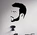 Man Hair Salon Wall Decal Beauty Salon Wall Vinyl Sticker Hair Care Wall Graphics Hair Style Shop Window Sticker 19(hs)