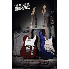 Fender-Gitarren Betreff Poster drucken, 22x34