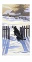 Welcome Home Border Collie Slim Christmas Cards Pack