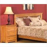 Atlantic Furniture Columbia Twin Headboard - Caramel Latte
