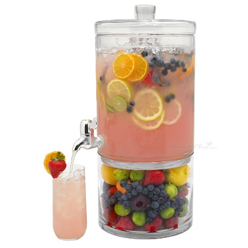Artland Simplicity 2-Gallon Beverage Dispenser with Lid, 2-Part