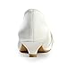 Elegantpark EP2045 Women's Peep Toe Low Heel Knot Bridal Wedding Shoes