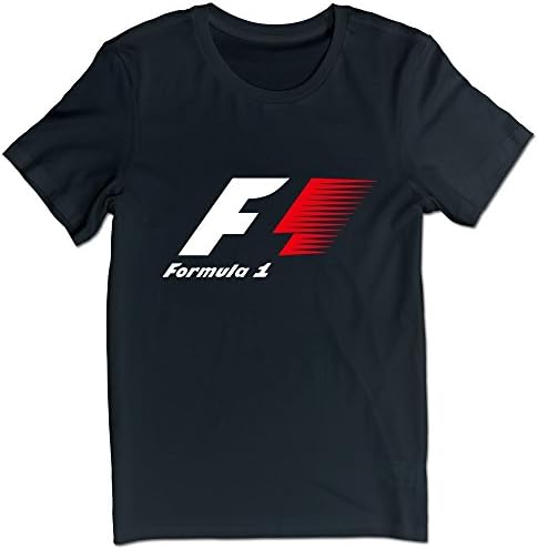 Natural Cotton Auto Racing Formula One F1 Logo T-shirts Black XL For Man