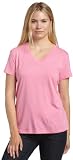 HUE Womens Short-sleeve Cotton Modal Sleep V-neck Sleep Tee