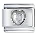 April Diamond Color Heart Birthstone Jewelry Italian Charm