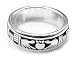 Sterling Silver Celtic Claddagh Irish Wedding Band Spin Ring (Size 4,5,6,7,8,9,10,11,12,13,14,15)