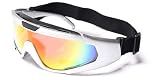 Jimarti Ultimate Ski Goggles with Care Kit & Double Lens Winter Sports J4so Silver Sunrise