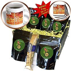 Londons Times Funny Religion Cartoons - Starbucks in Hell - Coffee Gift Baskets - Coffee Gift Basket