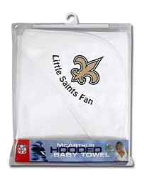 New Orleans Saints Hooded Baby Towel (White)