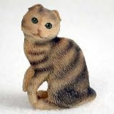 Scottish Fold, Brown Tabby Tiny Ones Cat Figurines (2 in)