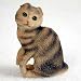 scottish fold - Scottish Fold, Brown Tabby Tiny Ones Cat Figurines (2 in)