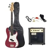 AB 43 &acute; Electric Bass Guitar with 10 Watt Amp Combo - Metallic Red - B000FU5N02