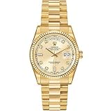 Rolex Oyster Perpetual Day-Date 18kt Yellow Gold Diamond Mens Watch 118238DD by Rolex