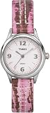 Timex Women's 2H081 Color Indiglo Night-Light with Multi-Tone Genuine Leather Strap