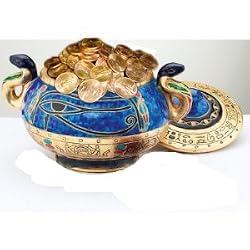 Egyptian Horus Container Fine Ceramic Offering Vase (The Digital Angel)