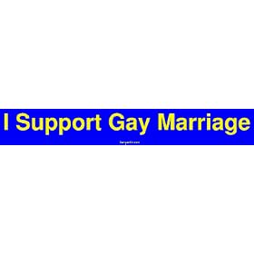 I Support Gay Marriage MINIATURE Sticker