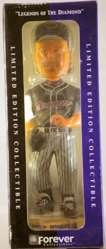 2002 - Team Beans LLC / Forever Collectibles - MLB - Randy Johnson #51 / Arizona Diamondbacks - Legends of the Diamond Series - Alt Uniform - Bobble Head Figure - Rare - Limited Edition - Collectible