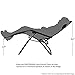 PARTYSAVING Infinity Zero Gravity Outdoor Lounge Patio Folding Reclining Chair Black Set of 2 APL1001